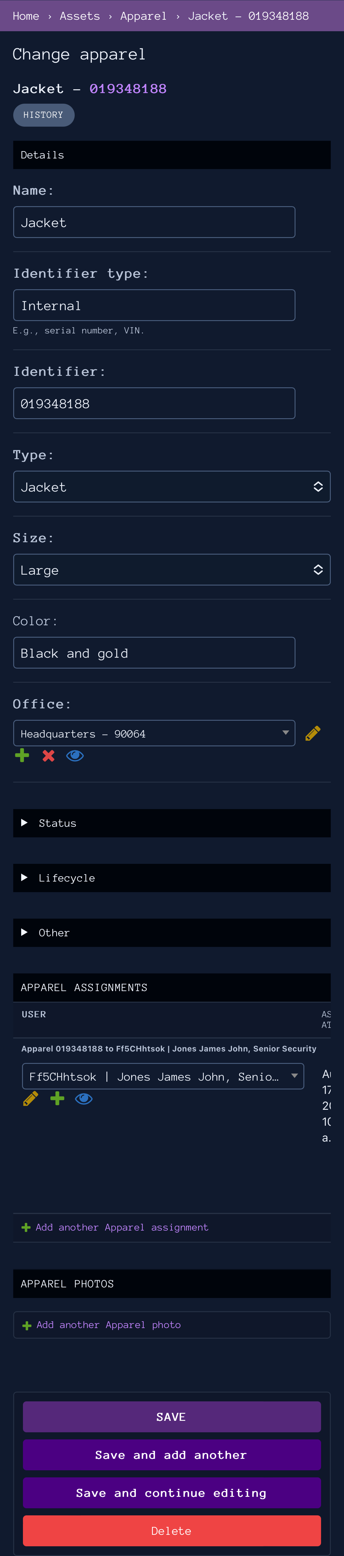 Organization admin scroll demo