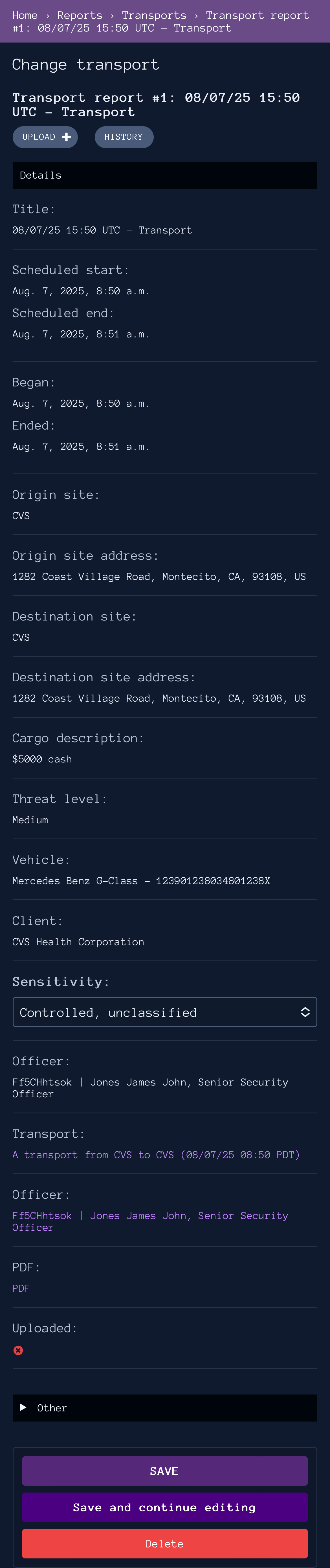 Organization admin scroll demo