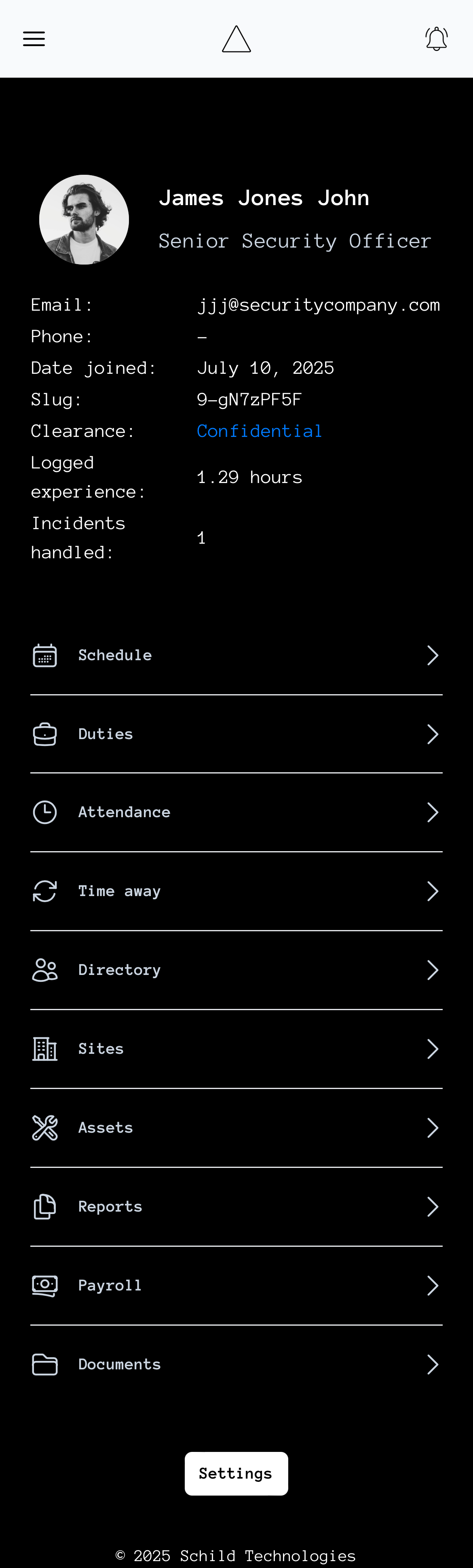 User asset list scroll demo